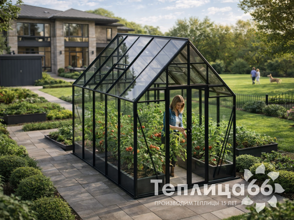 Теплица botanik Style 45 Mini, под стекло, ширина 2,1 м